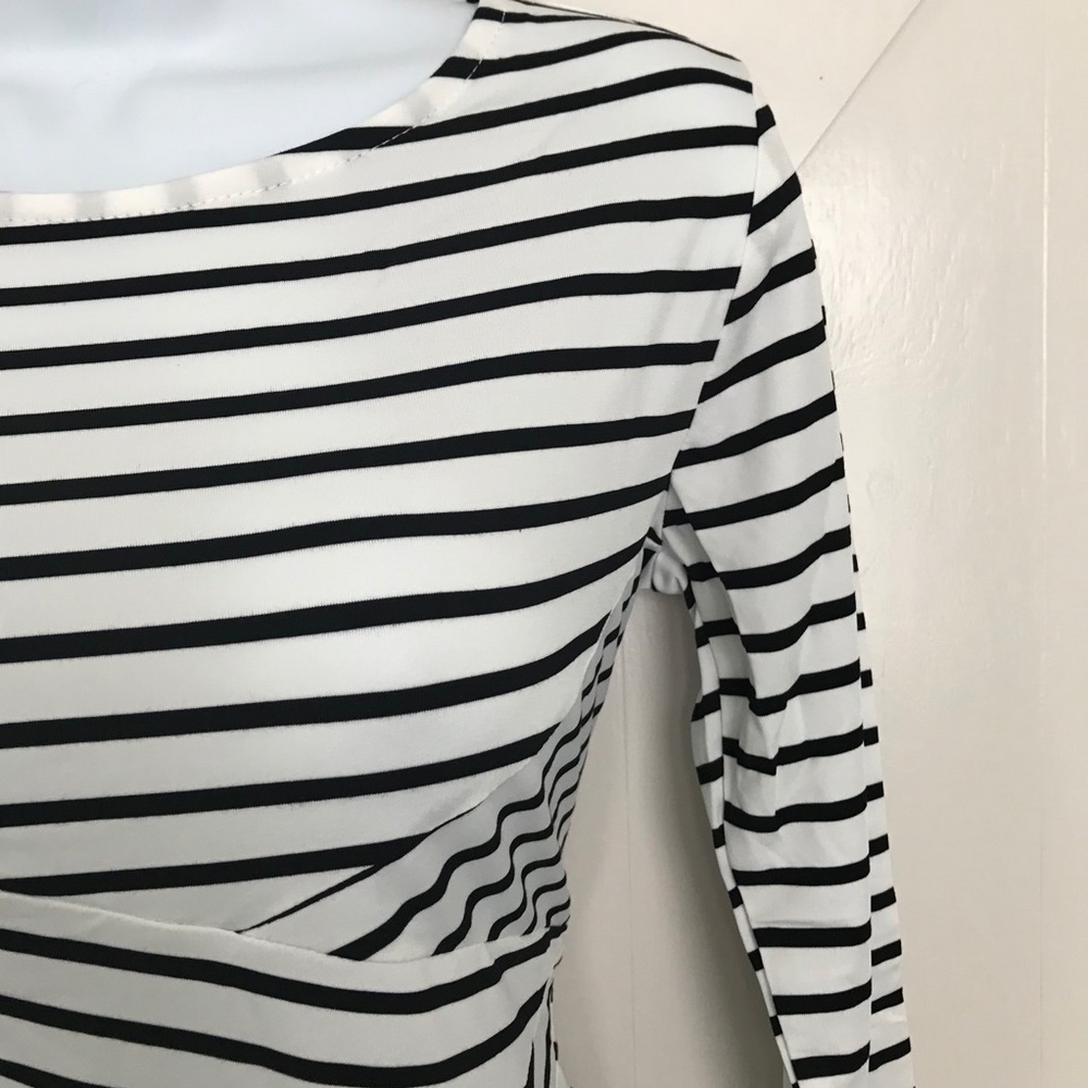 White striped midi dress - Picture 4 of 6